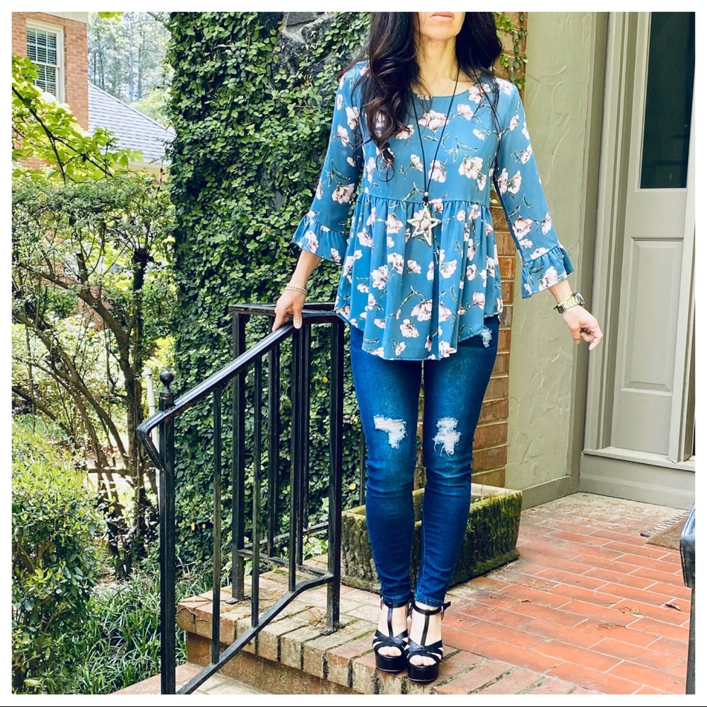 ✨LAST ONES✨BOHO CHIC BELL SLEEVES TUNIC TOP - Picture 6 of 9